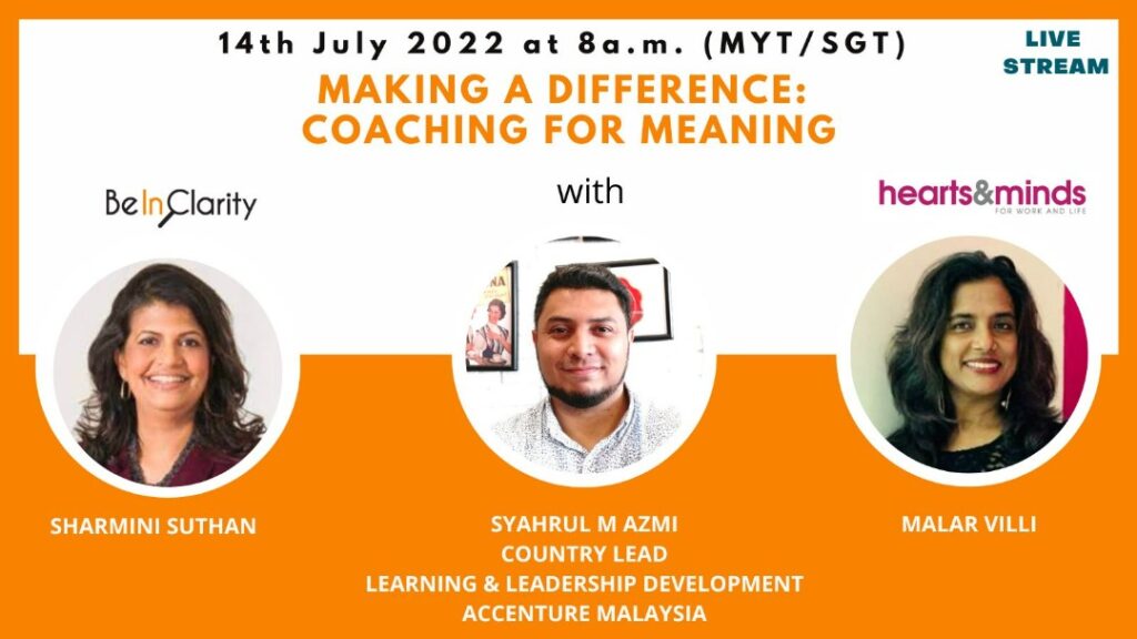 Making a difference coaching for meaning