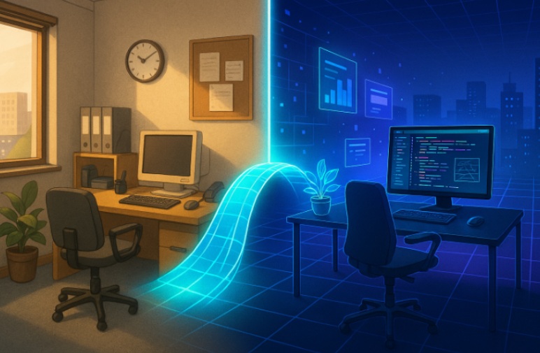 Hybrid leadership building trust through connection and communication