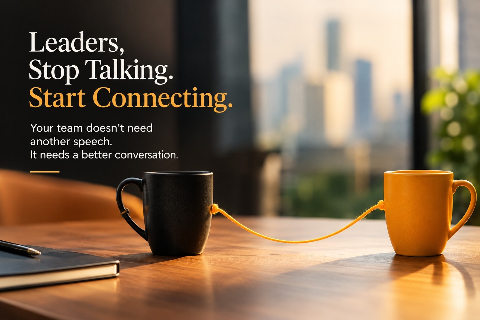 Leaders building team connections through better conversations